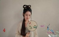 不需要假发包的垂髫分梢髻