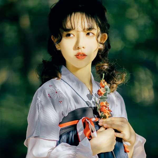 【星渚间蓝款】徐娇织羽集日常汉服元素春夏新款搭配套装女复古风
