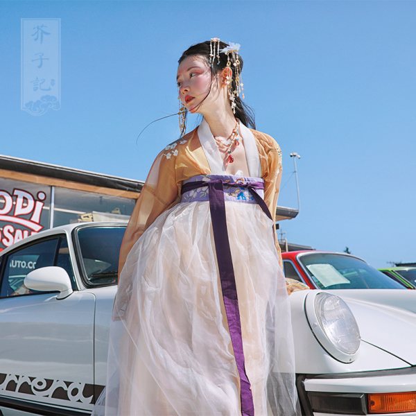 芥子记【离人醉】现货传统三层长摆齐胸裙汉服女水仙刺绣上襦春夏