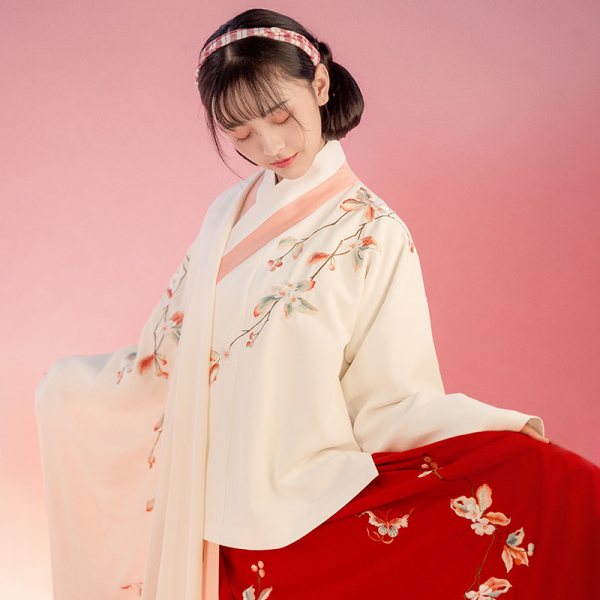 重回汉唐秋怡原创正品中国风传统汉服女明制交领袄裙春季非古装