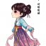 晋末，妇人流行内衣裲裆套在交领襦裙之上。  南北朝时出现衣在裙外、在衣上束上腰带的襦裙，下裙多为间色裙，并传至朝鲜半岛和日本。