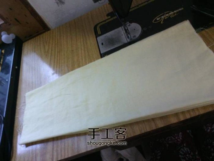 先缝制接袖，来去缝