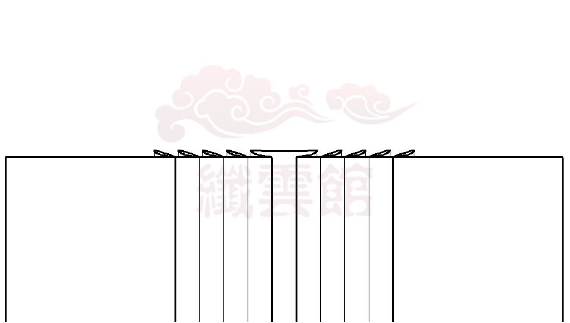 马面裙始于明朝（可能可以追溯更早），延续至民国，是我国传统裙装中很重要的一种。按照西式裙类的名称，这种式样造型的女裙，称“间隔裥裙”。

明代马面裙较为简洁，两侧的褶大而疏，为活褶。有没有任何装饰的马面裙，有装饰底襕的，有装饰底襕+膝襕的裙子。和清代马面裙不同的是，明代马面裙不重视马面的装饰，多与裙襕一体。