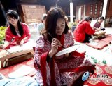 晋阳湖畔着汉服 50位“古典美女”感受“穿越”