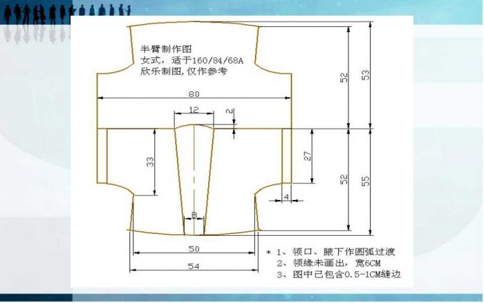 汉服剪裁图大全：女子汉服-图片34