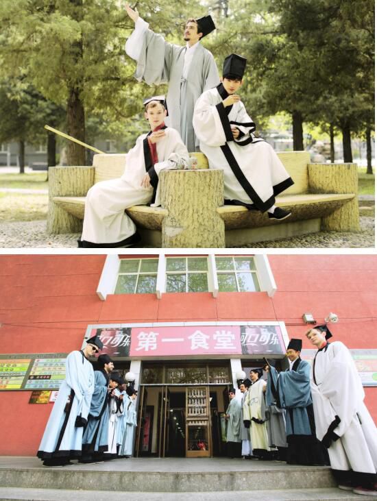 外国留学生创意毕业照再现汉服底蕴-图片10