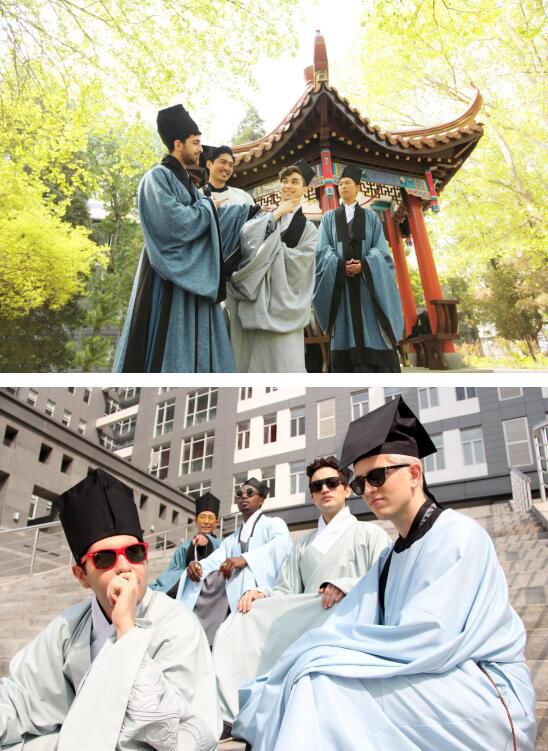 外国留学生创意毕业照再现汉服底蕴-图片11
