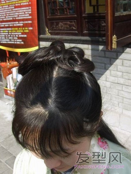 汉服古典发型盘发教程, 简单又实用-图片24