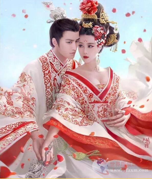 唐代服饰制裙面料多为丝织品，但用料有多少之别，裙腰上提高度，有些可以掩胸，下身仅着抹胸，外披纱罗衫，致使上身肌肤隐隐显露。