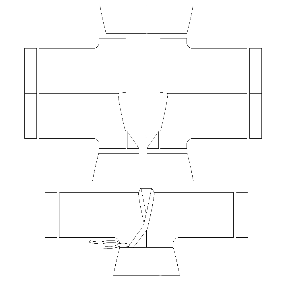 汉服交领上襦制作图纸图片