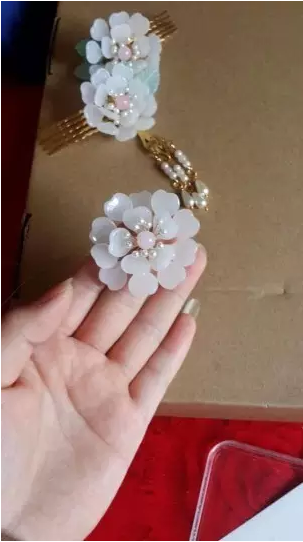 不想做花蕊可以省略，用下图这种现成的