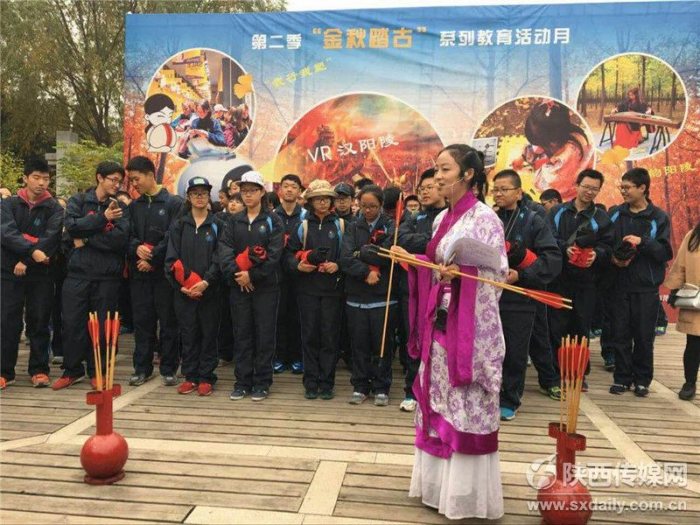 170名师生在汉阳陵博物馆穿汉服、学汉礼感受传统汉文化-图片4