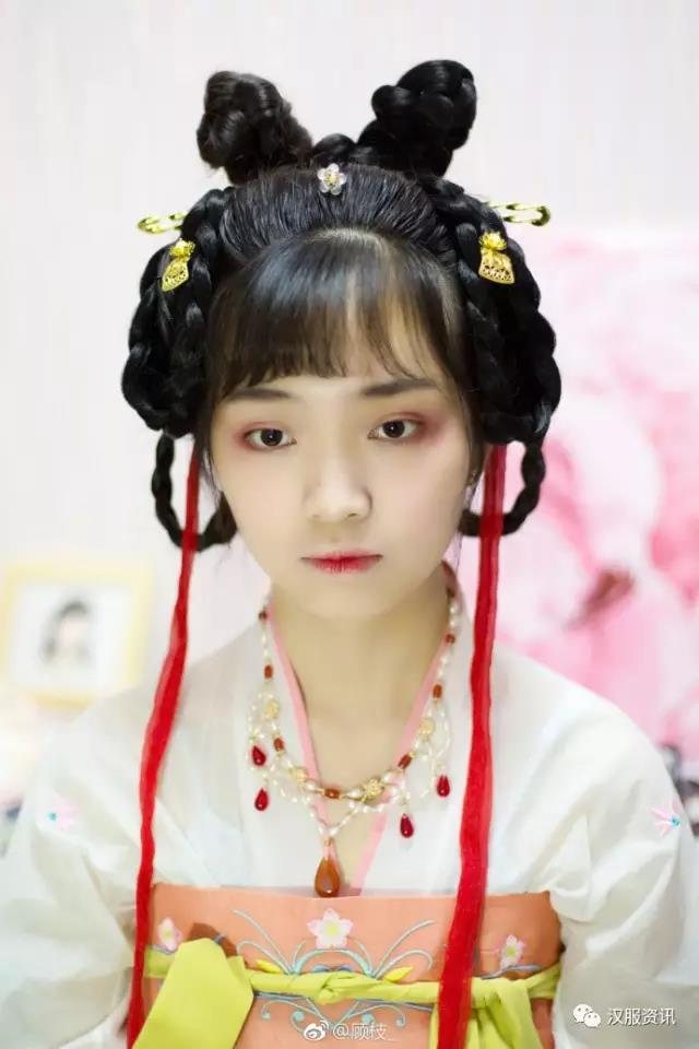 【发型教程】唐风汉服发型之仿刘晓庆版武则天早期发型-图片4