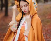 【汉服摄影】“孤山独望秋色，霜枫散落成泥”