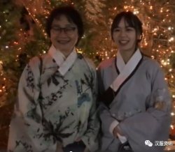 东京塔除夕夜点亮中国红，汉服美女：在中国节日穿汉服很骄傲