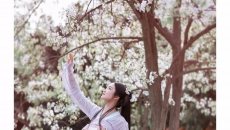 【汉服摄影】春路雨添花