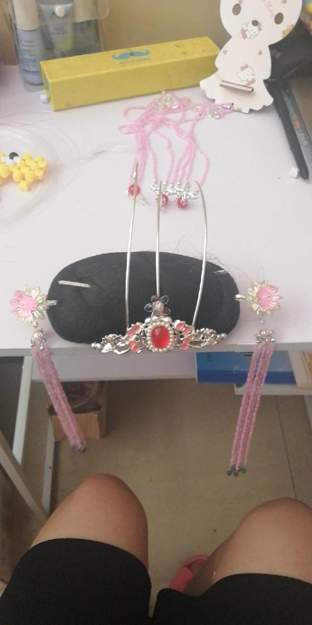 图片动态：山海记阿娇 尺码XL，穿一洗一，可以连头饰一起出，一个小发冠-图片3