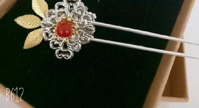 图片动态：烧蓝发簪，发钗，汉服发饰，古风发饰 卖出原因：我自己做的，簪-图片2