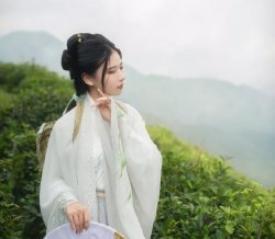 【汉服私影】借问采茶女，烟霞路几重。