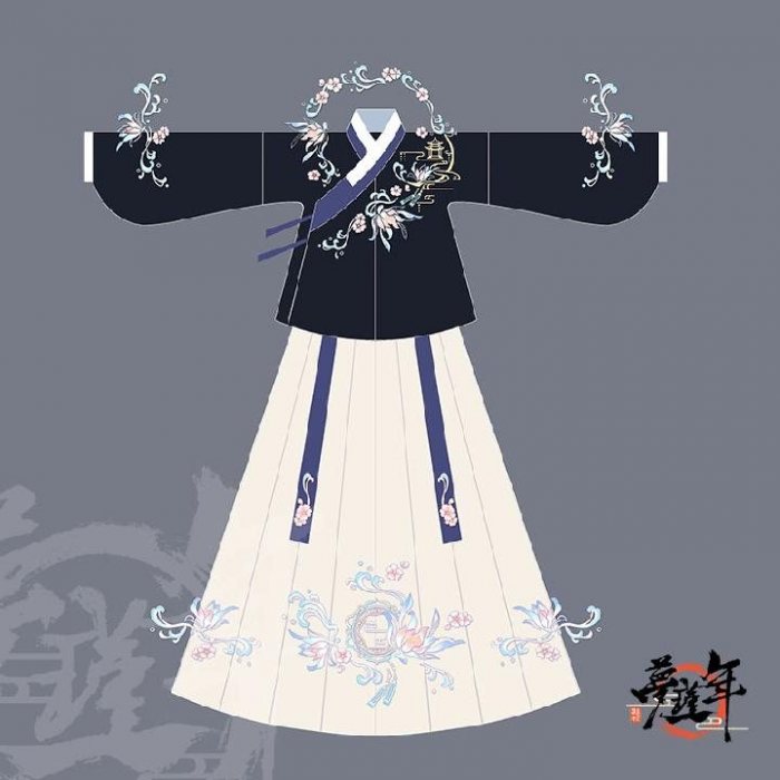图片动态：梦瑾年原创汉服，镜花水月袄裙两件套和斗篷都超级美的，手机有点-图片5
