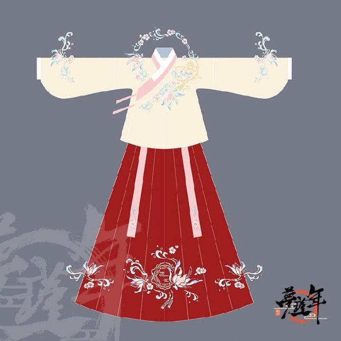 图片动态：梦瑾年原创汉服，镜花水月袄裙两件套和斗篷都超级美的，手机有点-图片6