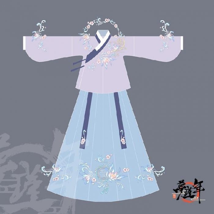 图片动态：梦瑾年原创汉服，镜花水月袄裙两件套和斗篷都超级美的，手机有点-图片7