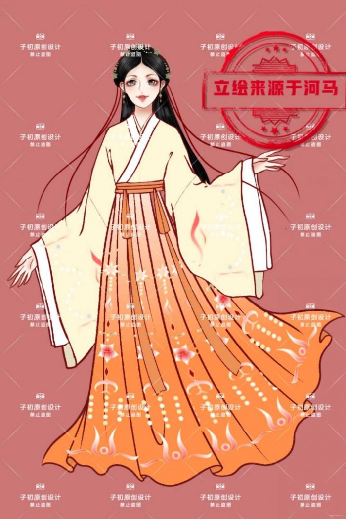 图片动态：子初原创汉服设计稿，勿问价，部分🉑刀，可约稿-图片2