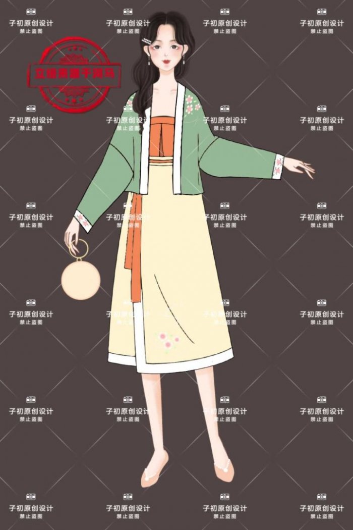 图片动态：子初原创汉服设计稿，勿问价，部分🉑刀，可约稿-图片5