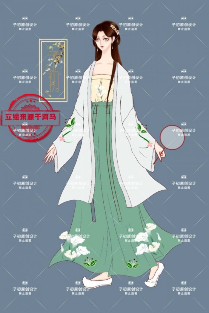 图片动态：子初原创汉服设计稿，勿问价，部分🉑刀，可约稿-图片6