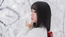 【仙气汉服】素衣踏雪寻冬梅，却见整树白罗裳。