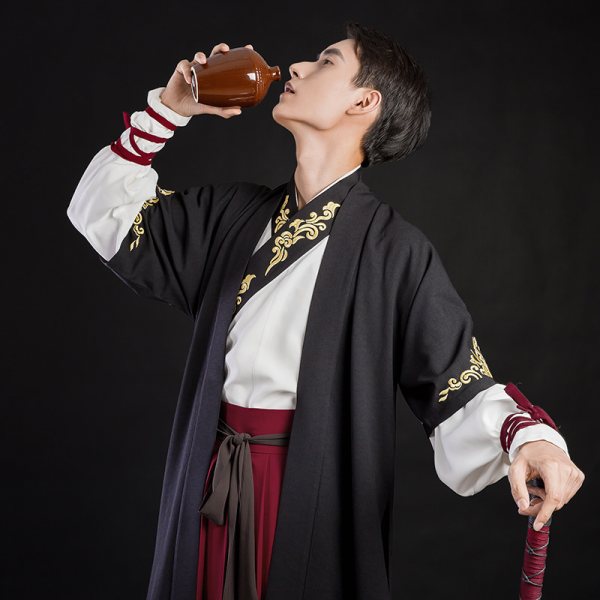 重回汉唐汉服男装铭乐古传统日常民族风原创交领春秋