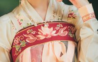 重回汉唐锦璃腰带搭配齐胸襦裙汉服女周边配饰原创绣花民族风饰品
