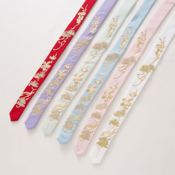 【十三余 小豆蔻儿】[花神] 六色绣花发带刺绣束发汉服搭配配饰品