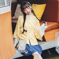 【十三余 小豆蔻儿】[小轩窗] 珍珠刺绣单肩斜挎手机包汉服配饰品