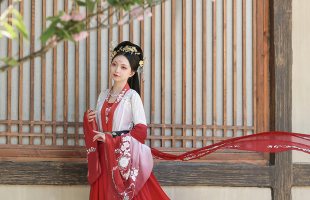 衔泥小筑俪人行原创汉服女装吊带抹胸对襟上衣一片式襦裙落梅引