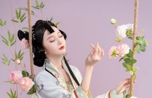 钟灵记 玉露:对交穿汉服明制半袖短衫主腰吊带一片式马面裙女春夏