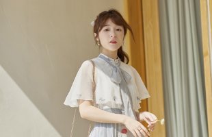 徐娇织羽集【静春山】日常改良汉元素夏新款 连衣裙 短披风两件套