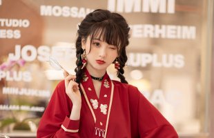 池夏 星月银河:少司宋制飞机袖短衫短褶裙原创改良汉服女夏汉元素