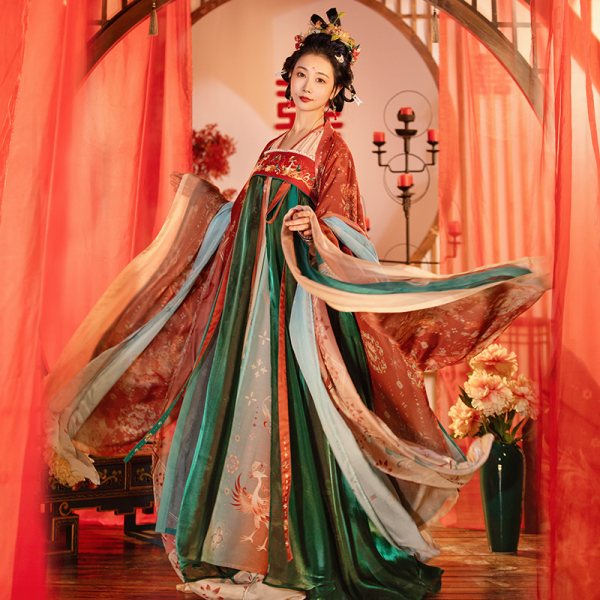 【华服日】重回汉唐高唐云梦原创正品婚服唐制汉服女齐胸襦裙春夏