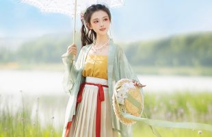 光夕【念南歌】宋制对襟飞机袖褶裙日常款原创正品改良汉服女夏季